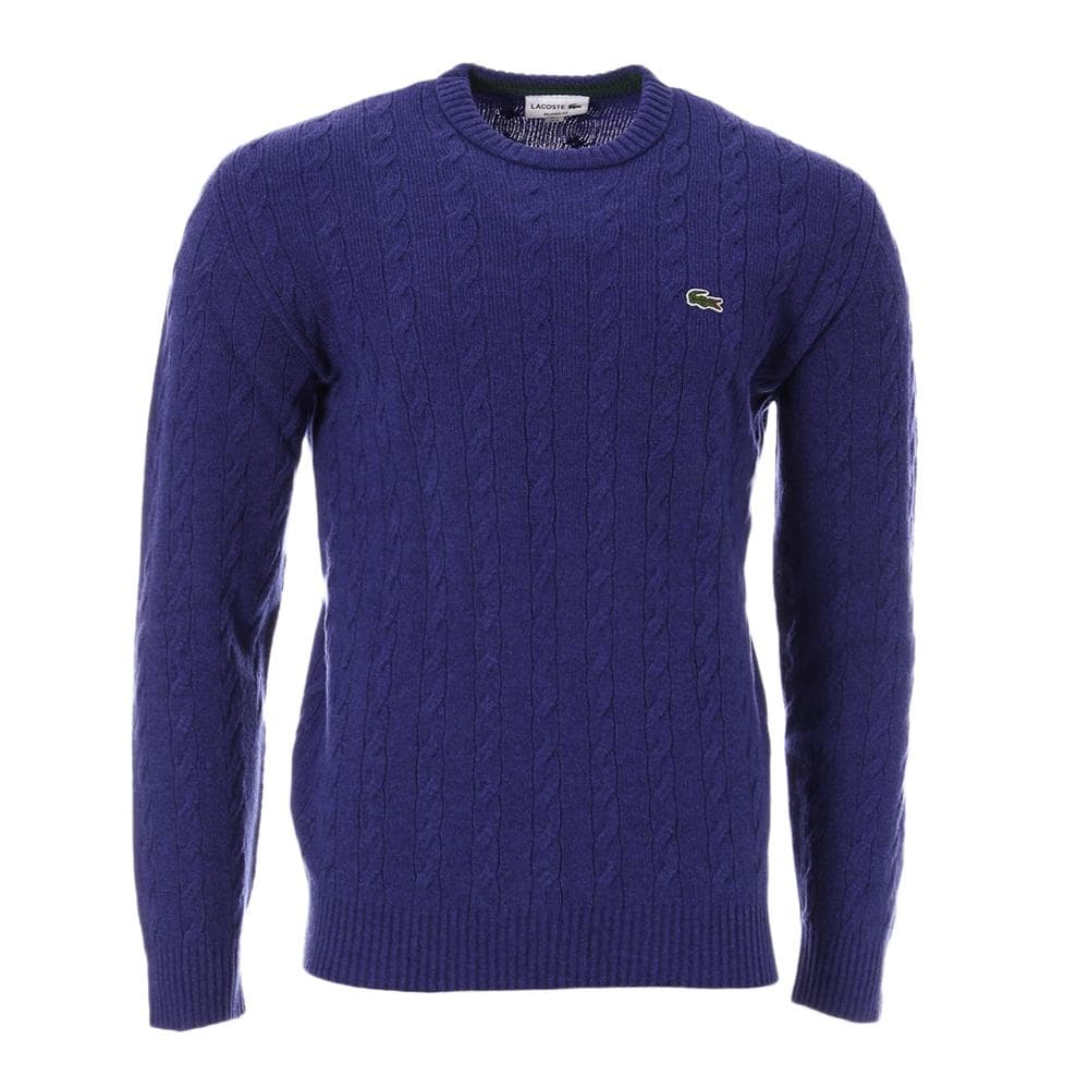 Pull Bleu Homme Lacoste Tricot AH1991 1