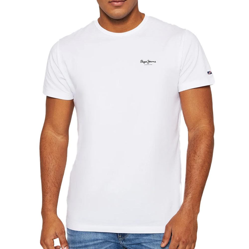 T-shirt Blanc Homme Pepe Jeans Original Basic 1
