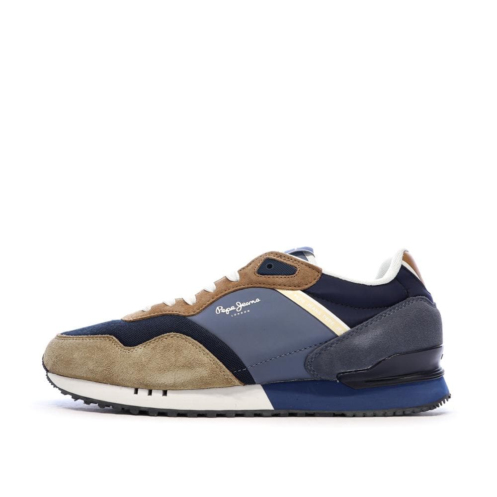 Baskets Marine/Camel Homme Pepe Jeans London Class M 1
