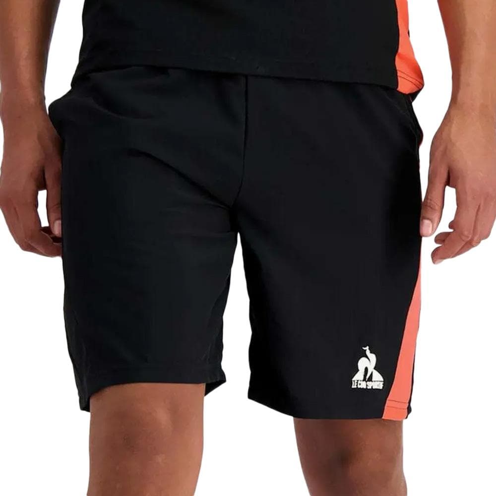Short de Sport Noir/Orange Homme Le Coq Sportif Training N°2 1