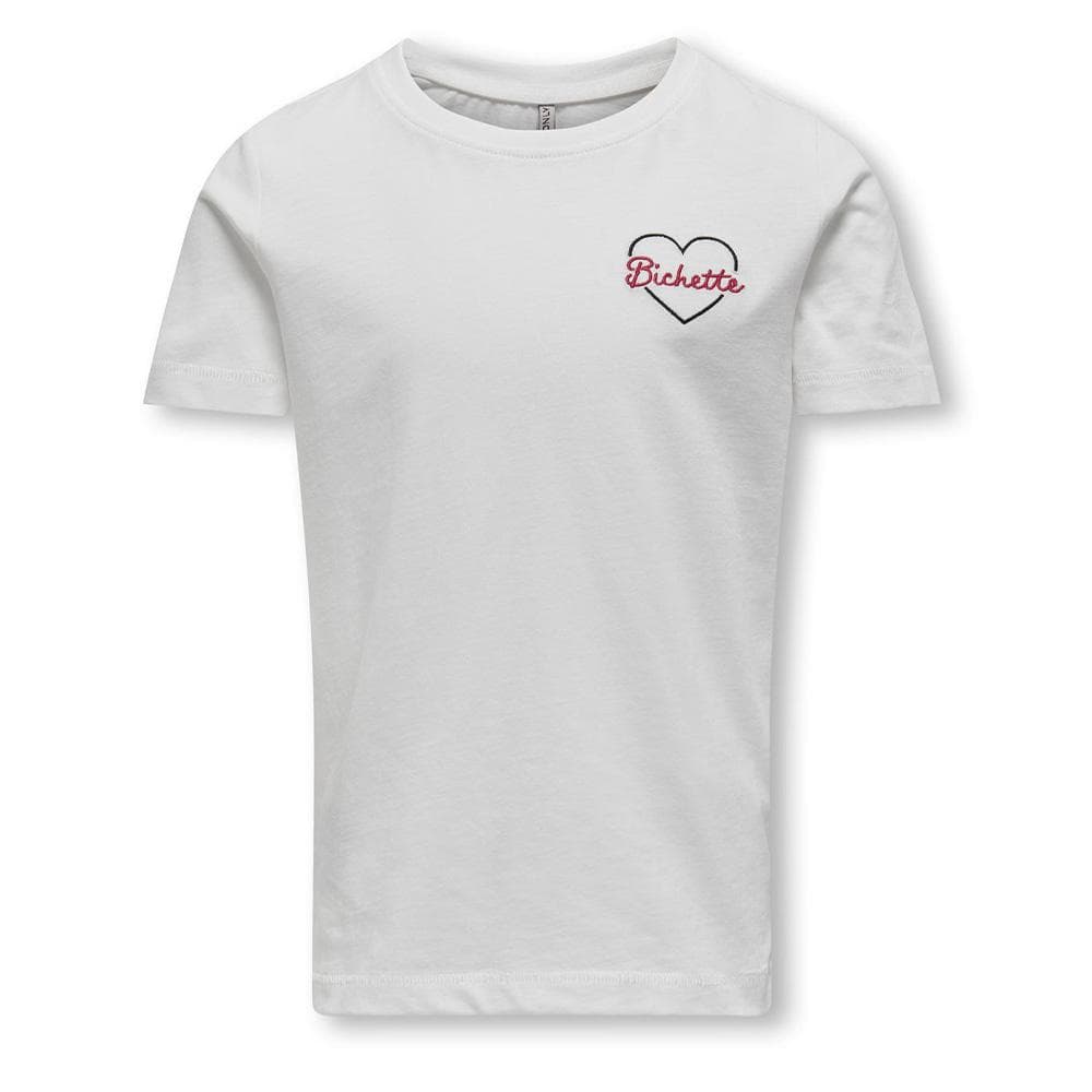 T-Shirt Blanc Fille Kids ONLY Kogbeate 1