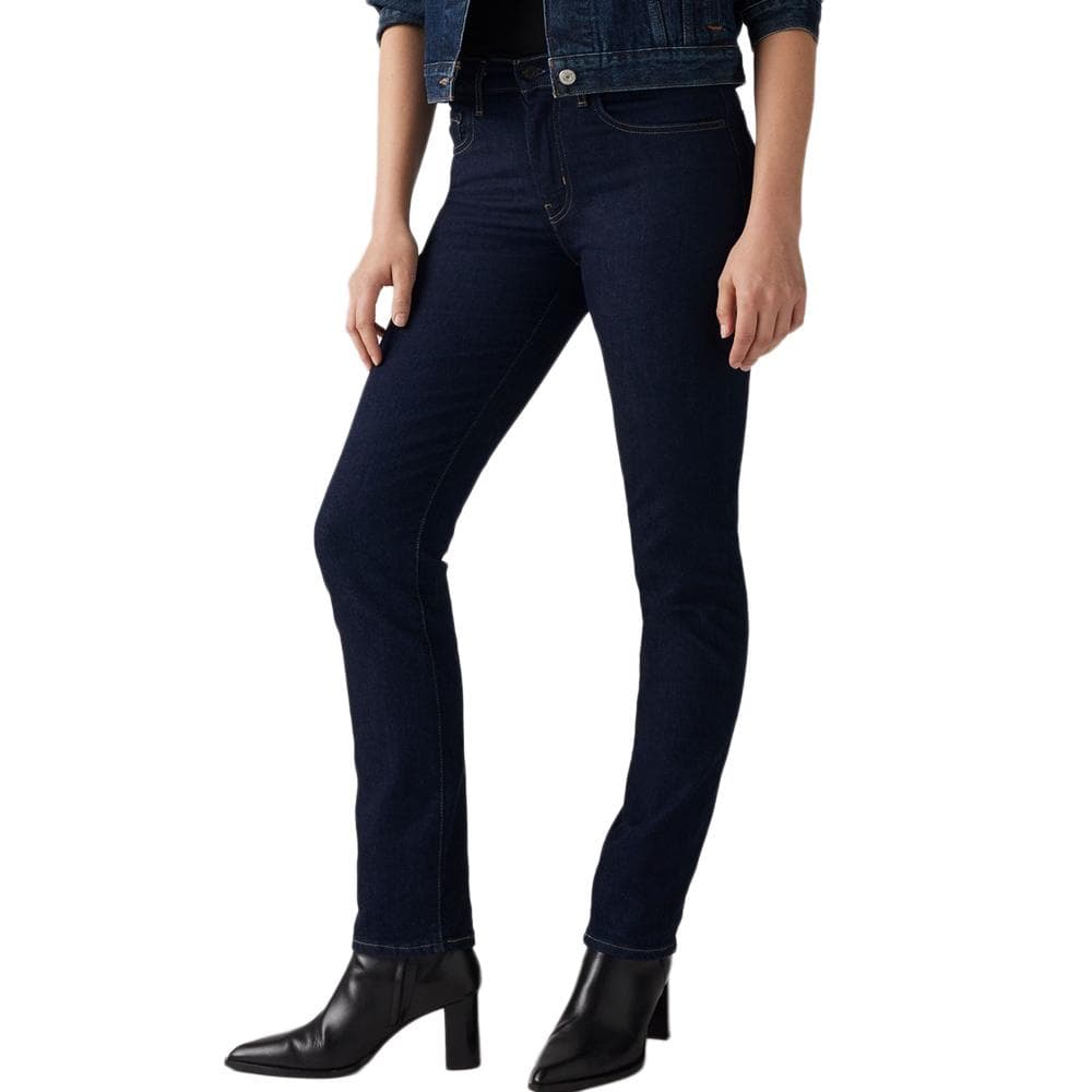 Jean 724 Bleu Brut Femme Levi's High Rise Straight 18883 1