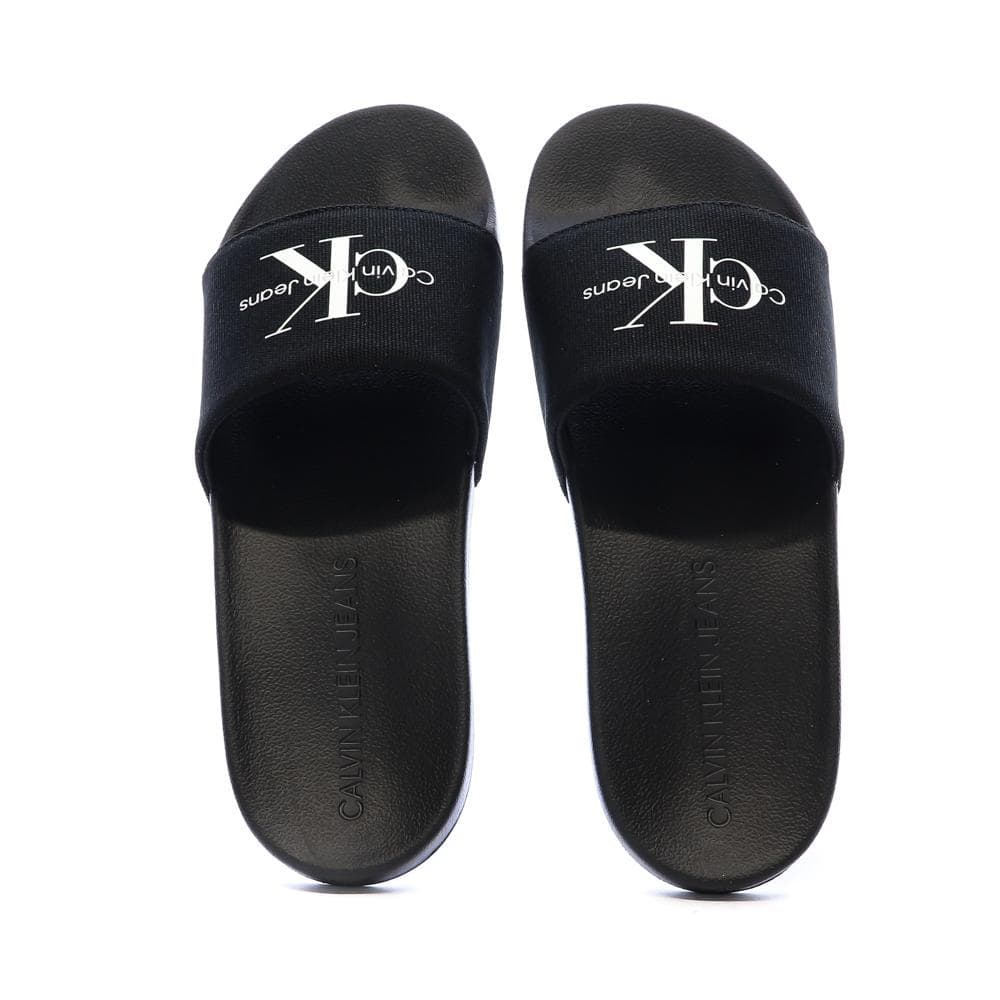 Claquettes Noir Homme Calvin Klein Jeans Slide Monogram 3