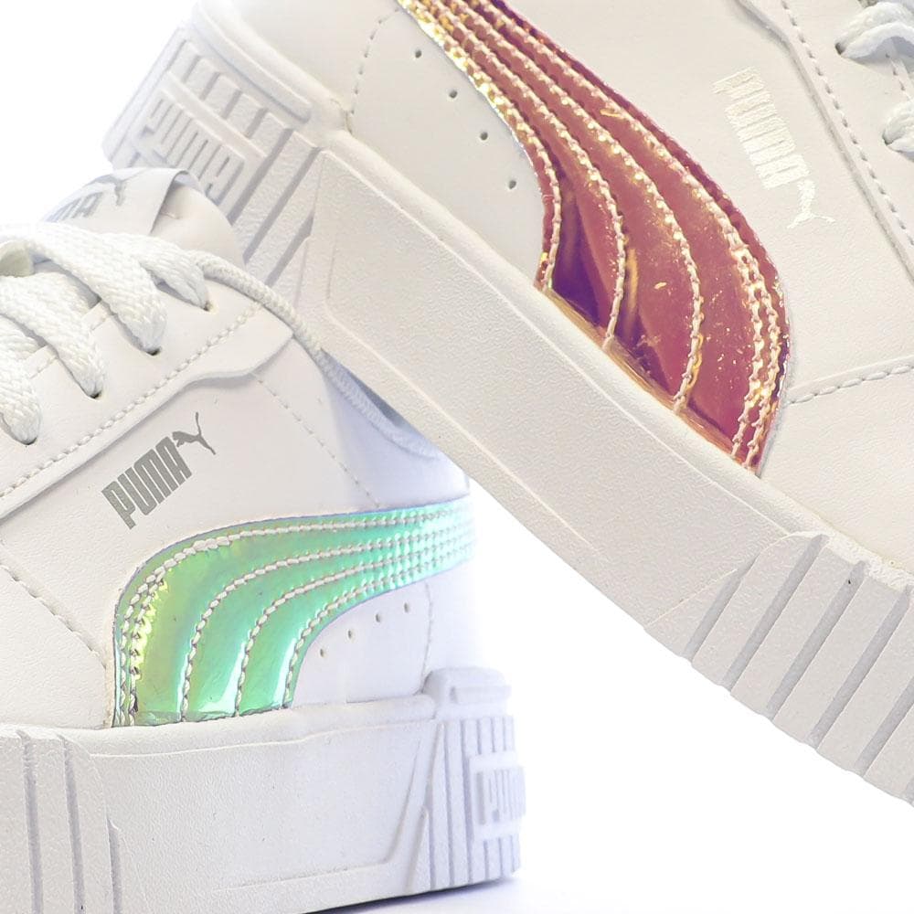 Baskets Blanche Fille Puma Carina 2.0 Holo 7