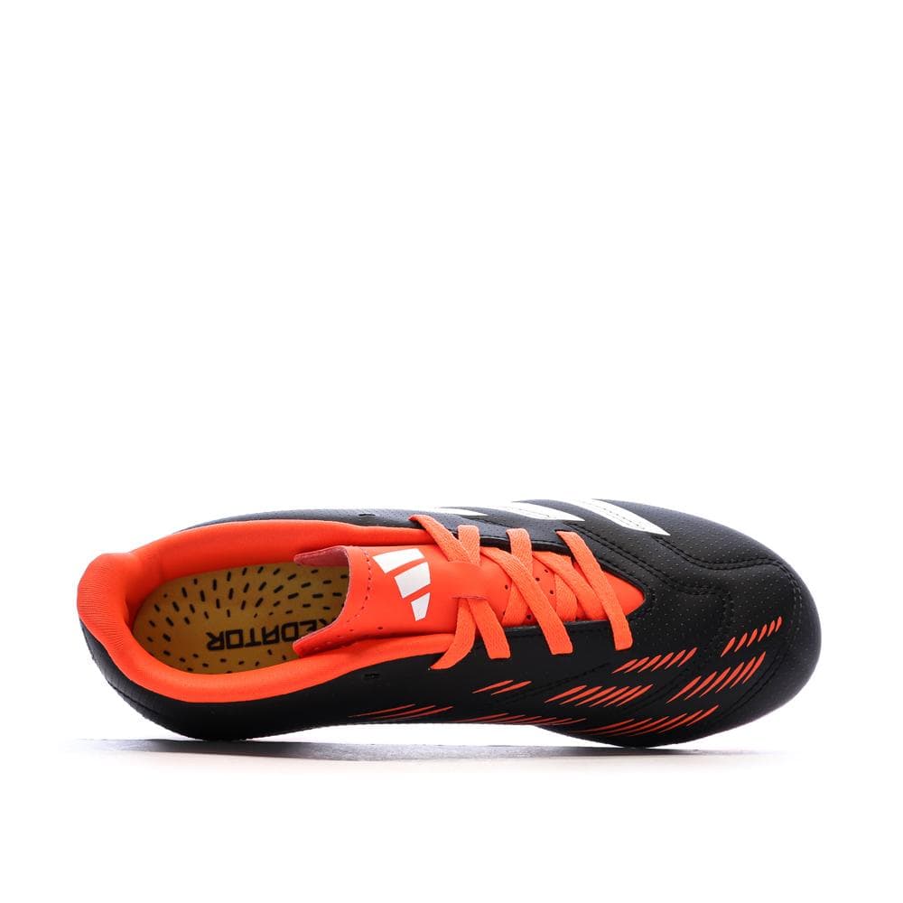 Chaussures de football Noires/Blanches/Rouges Garçon Adidas Predator Club Fxg 4