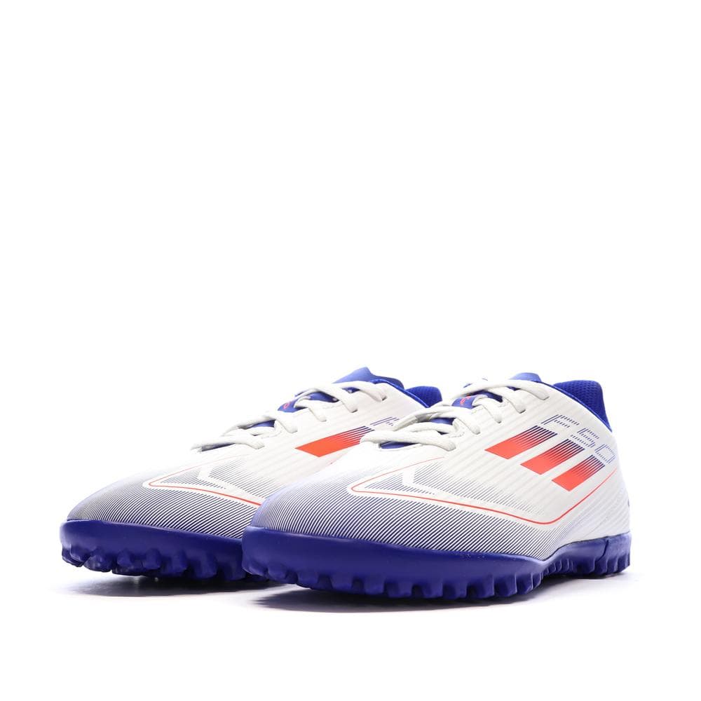Chaussures Blanc/Bleu Garçon Adidas F50 Club 6