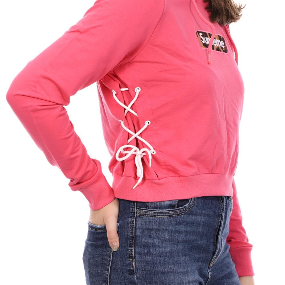Sweat à capuche Rose Femme Supreme Grip Wild 3