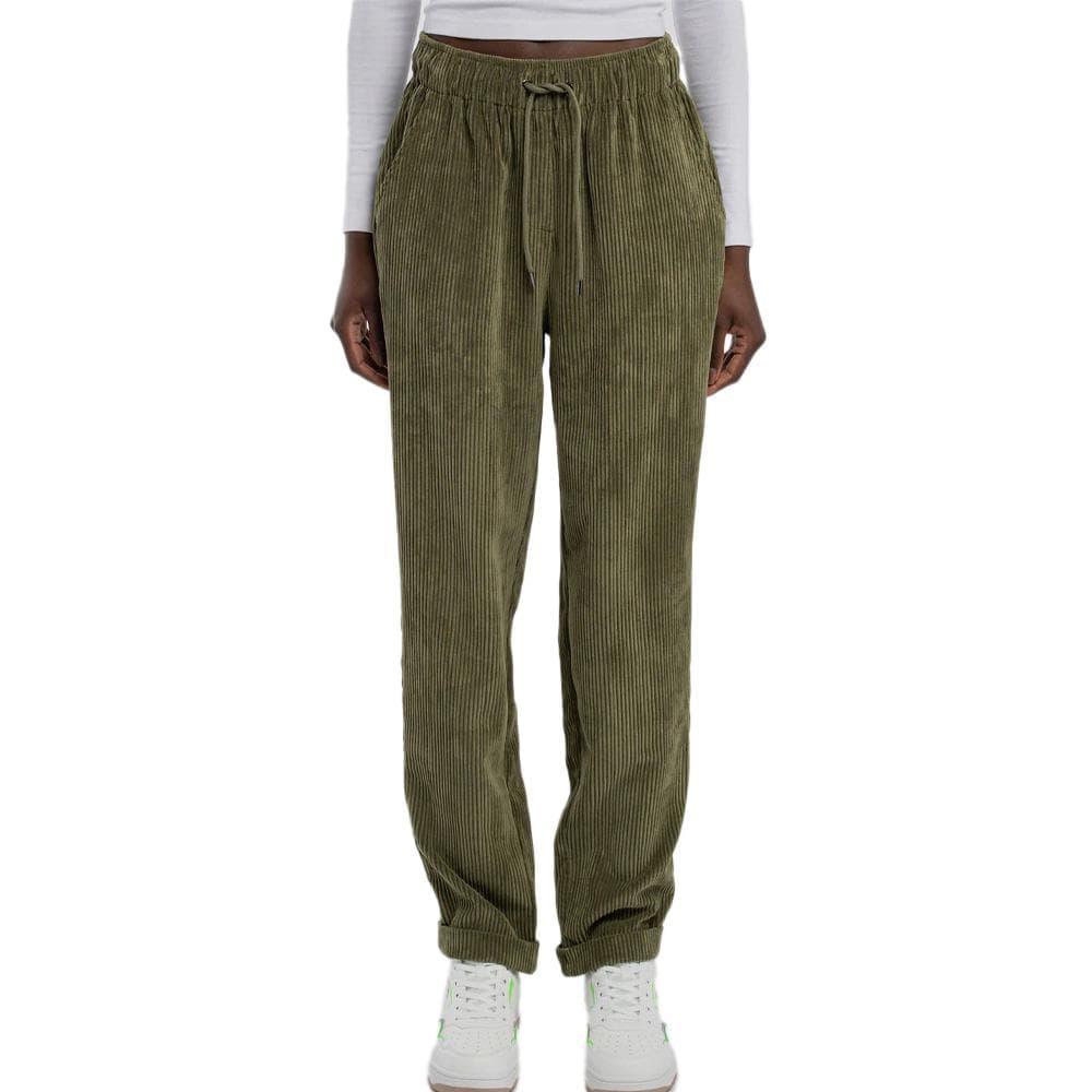 Pantalon Velours Kaki Femme Teddy Smith Teddy Middle 1