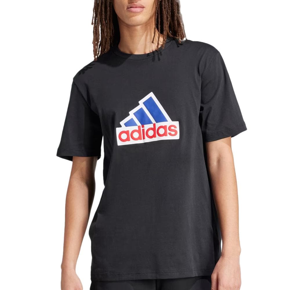 T-Shirt marine Homme Adidas Bos 1