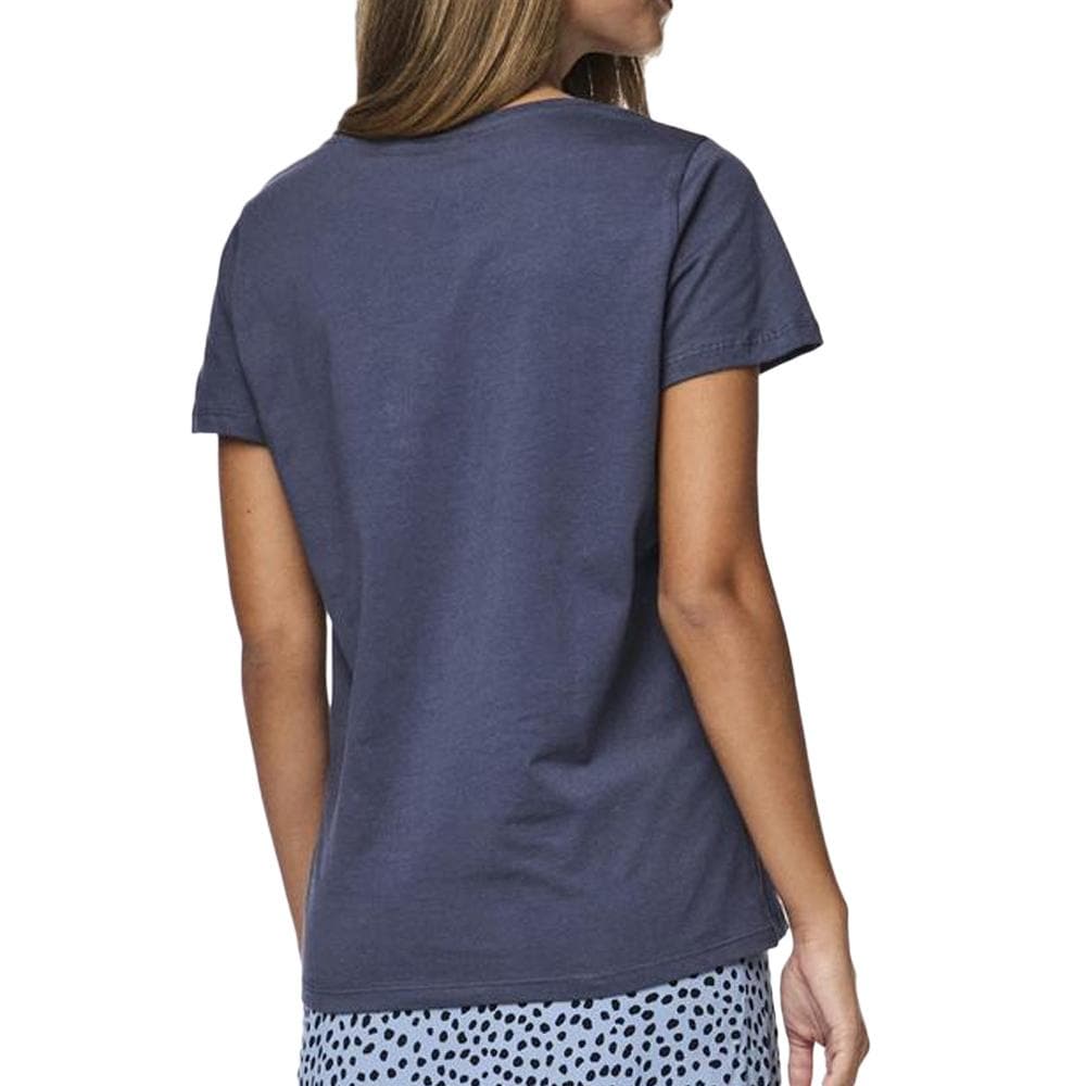 T-Shirt Marine Femme Pieces Briella 2