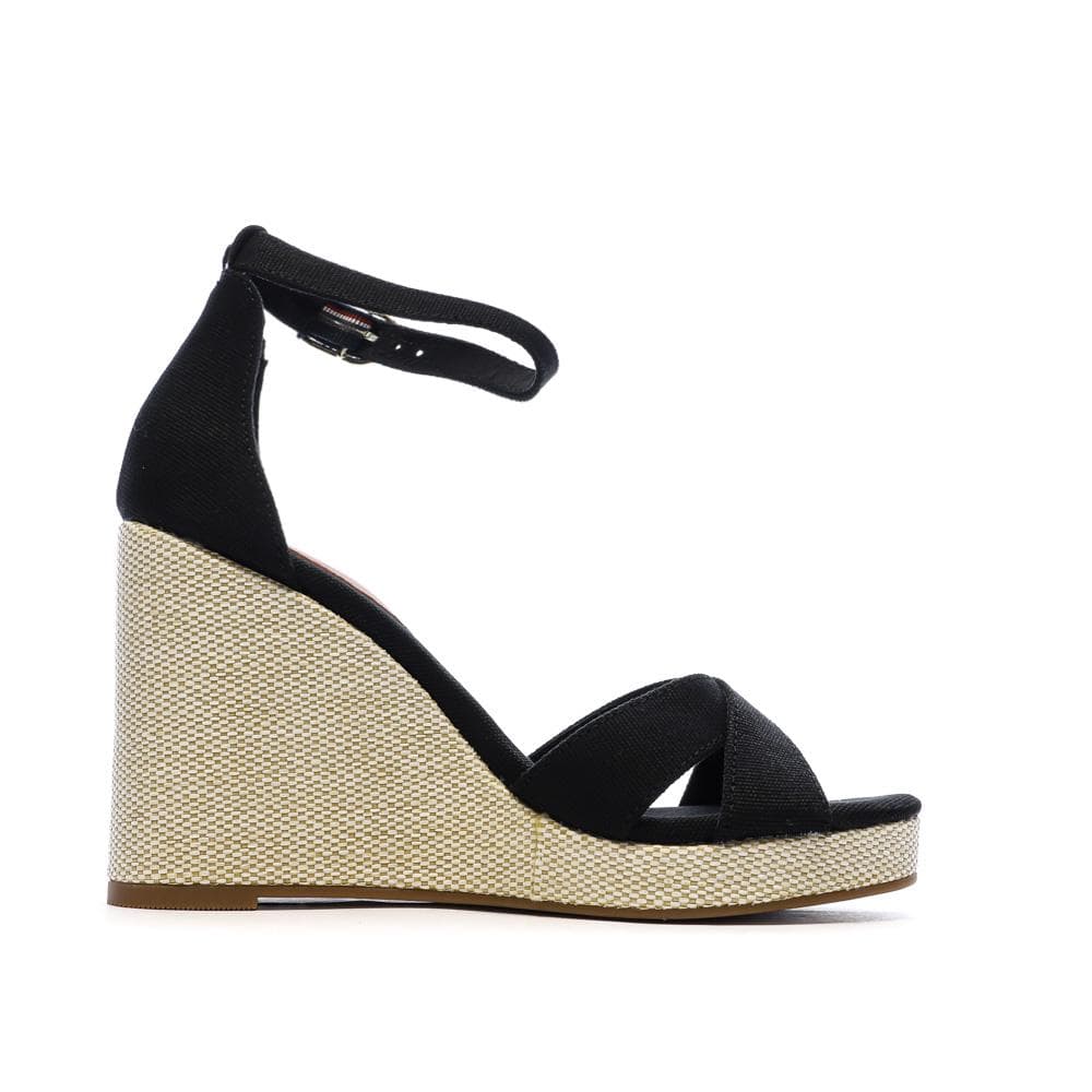 Sandales Noires Femme Tommy Hilfiger Flag 2