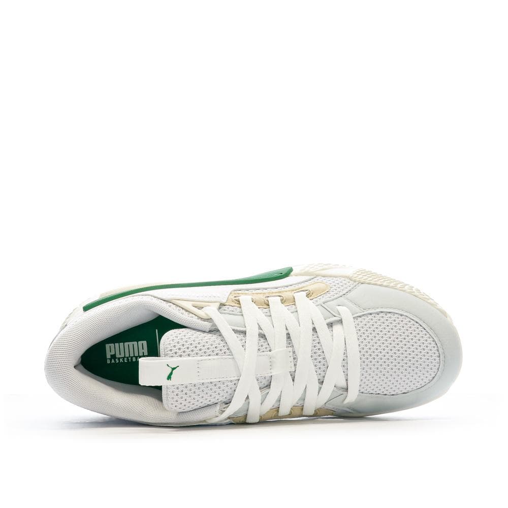 Chaussures de Basket Blanc/Vert Homme Puma Court Rider 4