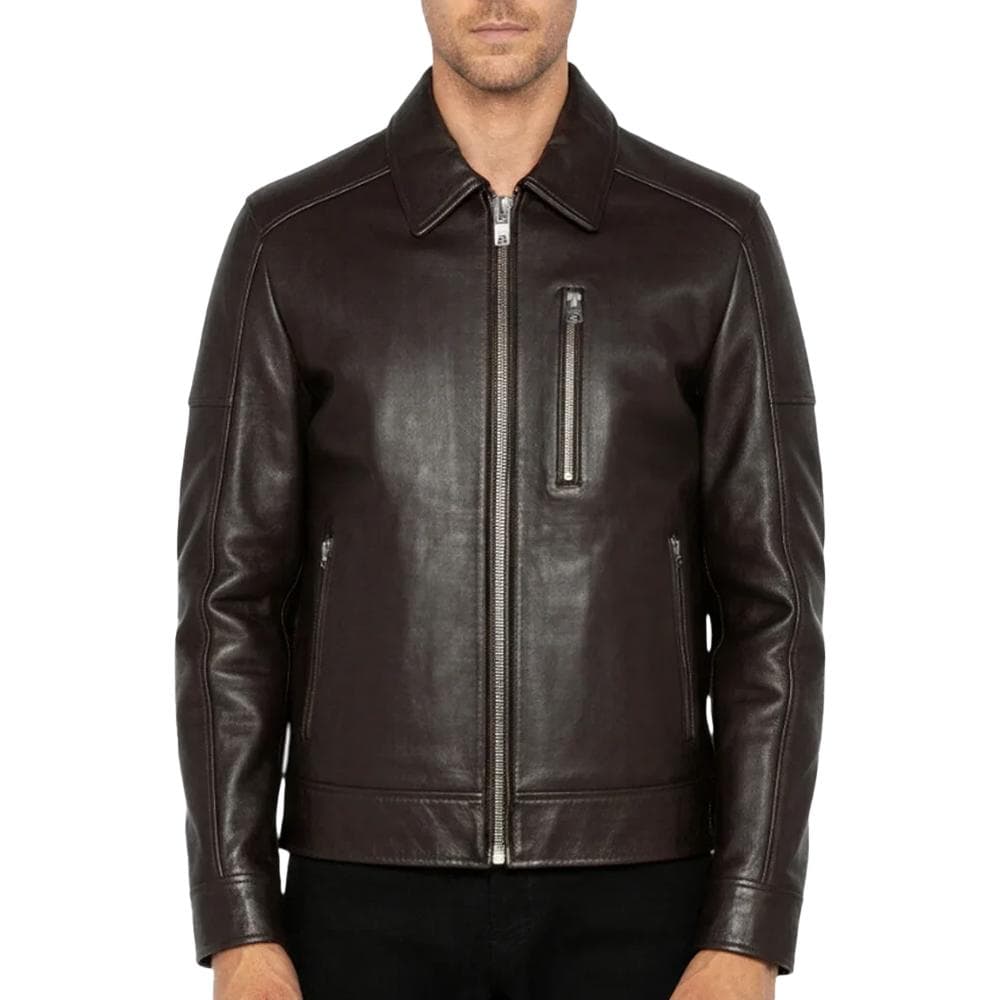 Blouson Marron Homme Schott LCADAMBRO 1