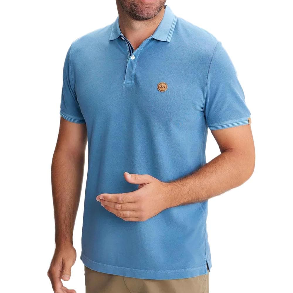 Polo Bleu Homme TBS Jairo 1