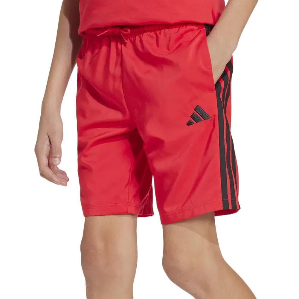 Short de Sport Rouge Garçon Adidas JD6498 1