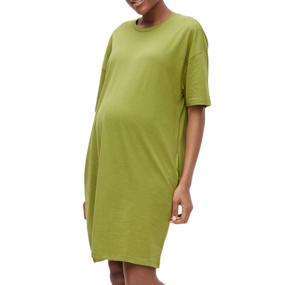 Robe de Grossesse Verte Femme Vero Moda Marternity Monella 1