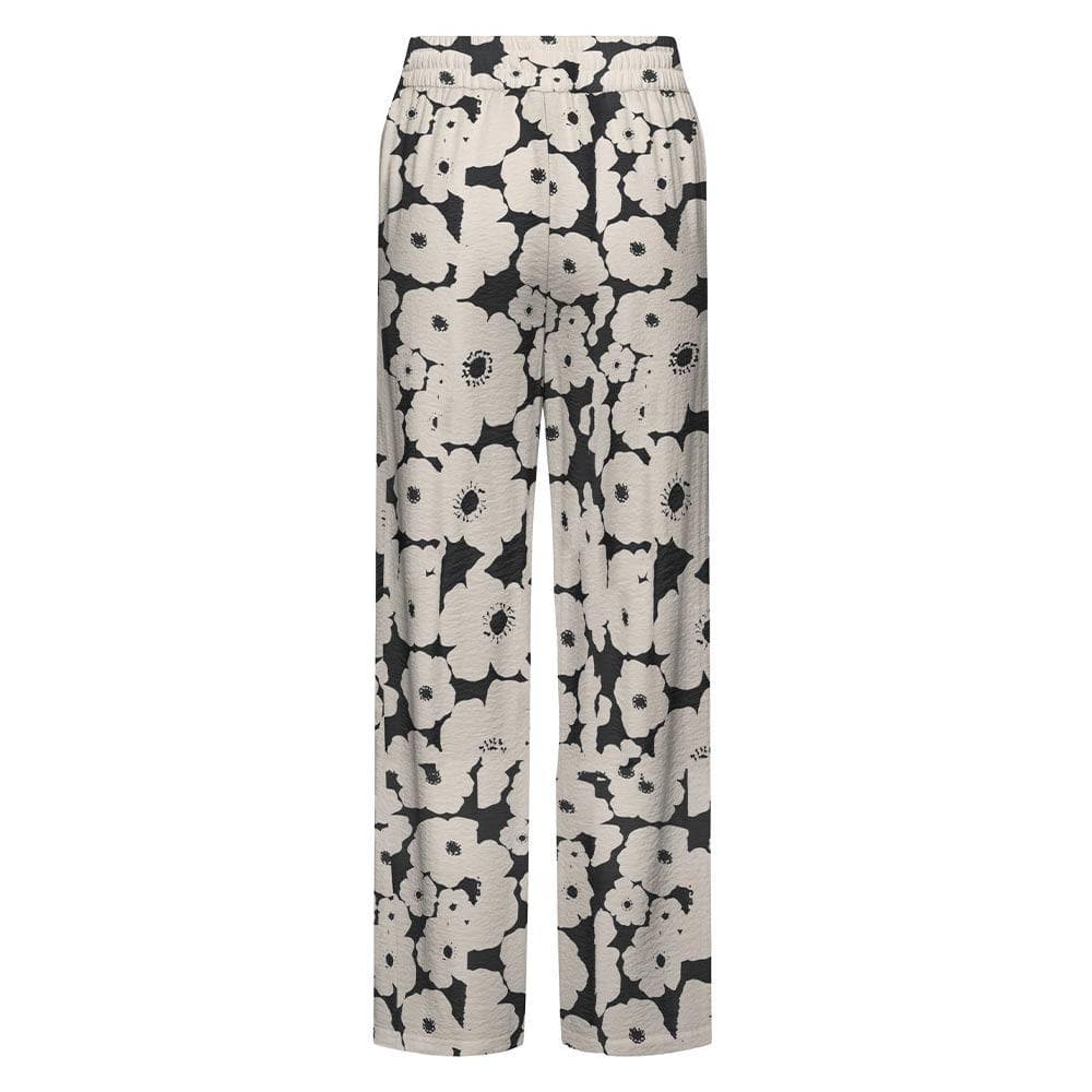 Pantalon Fluide Beige/Noir Femme JDY Troya 2
