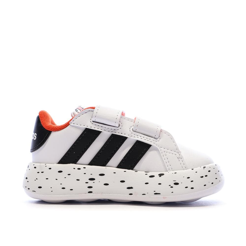 Baskets Blanc/Noir Garçon bébé Adidas Grand Court 2.0 101 Disney 2