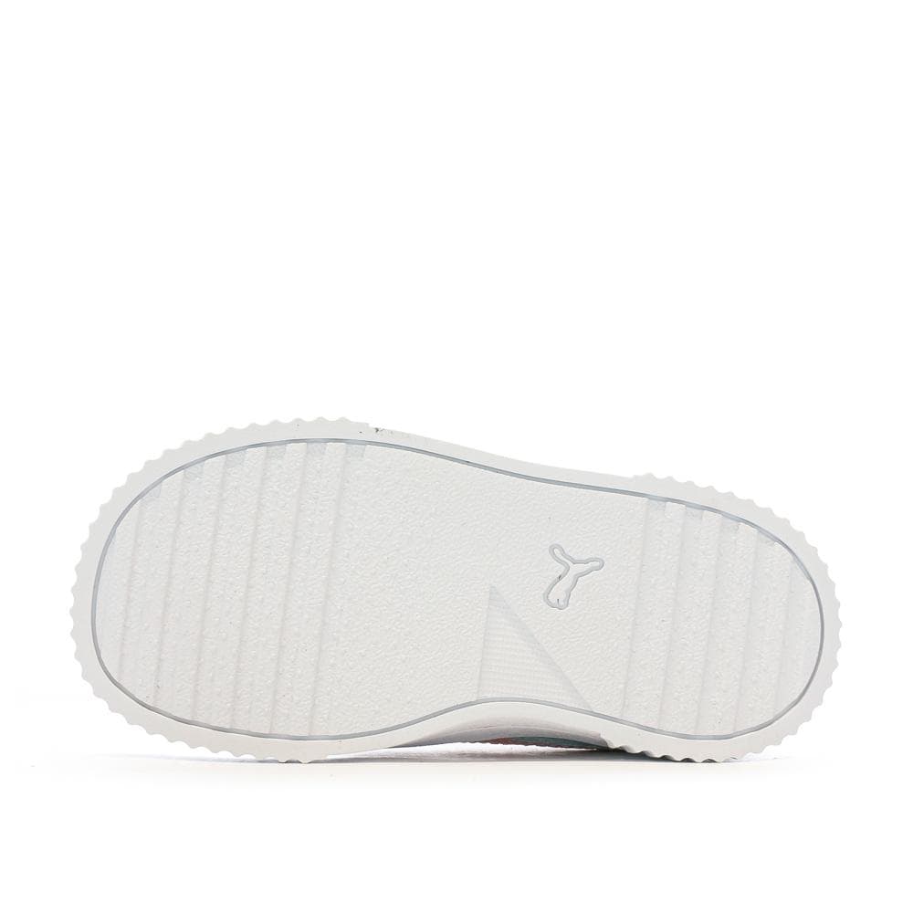 Baskets Blanche/Rose Fille Puma Inf Carina 5