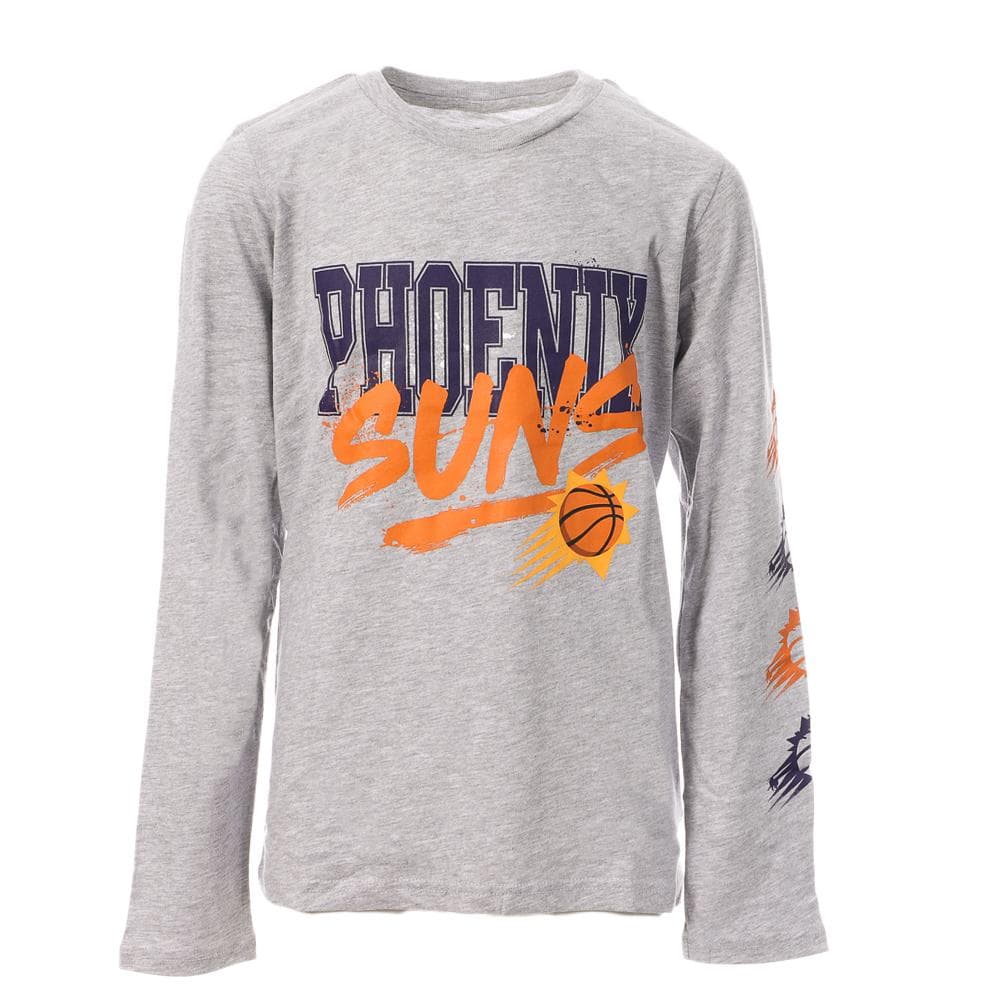 Phoenix Suns T-shirt Manches Longues Gris Garçon NBA Get Busy 1