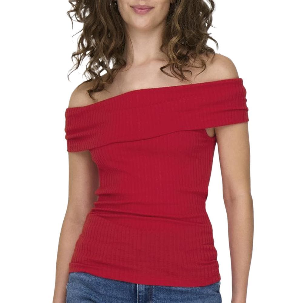 T-Shirt Rouge Femme JDY Fransiska 15344028 1