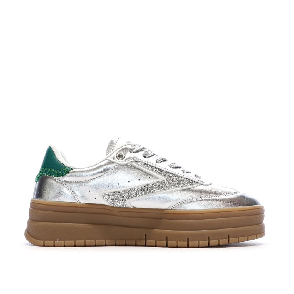 Baskets Argent /Vert Femme Teddy Smith Sneakers 120305 2