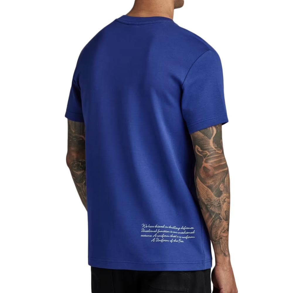 T-shirt Bleu Roi Homme G-Star Raw D23897 2