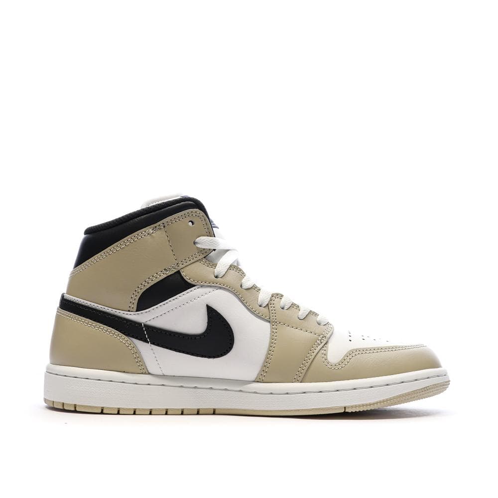 Air Jordan 1 Mid Blanche/Beige Homme Nike 2