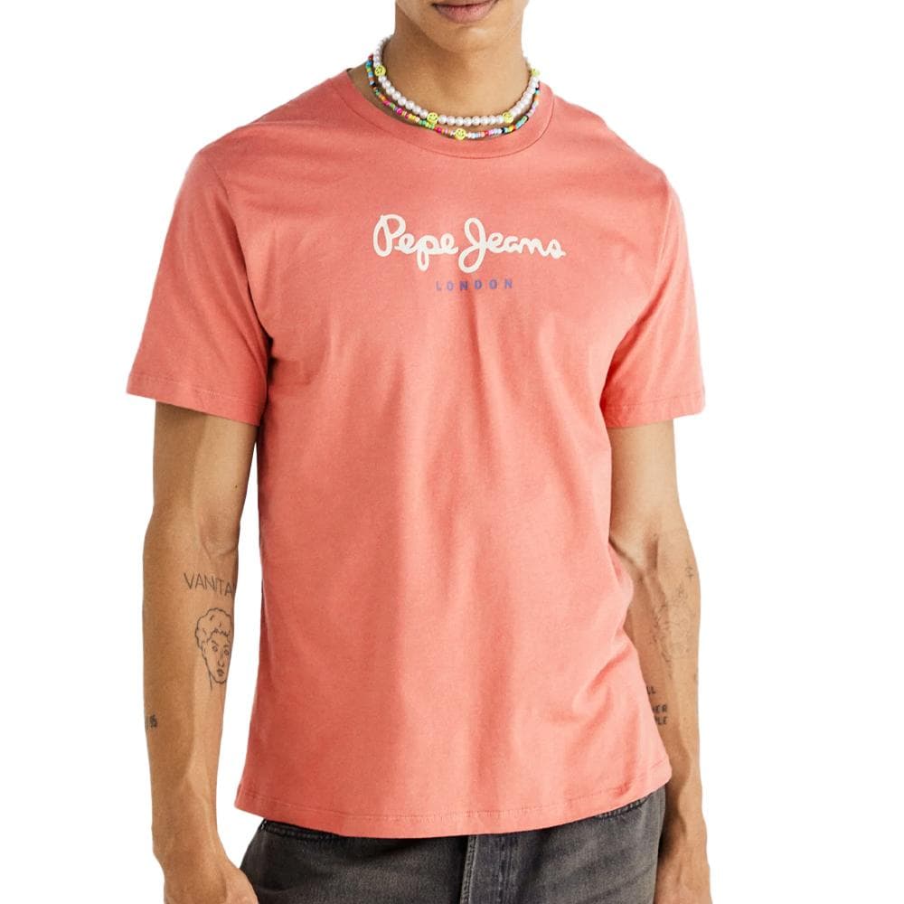 T-shirt Rouge Homme Pepe jeans Eggo AQW 1