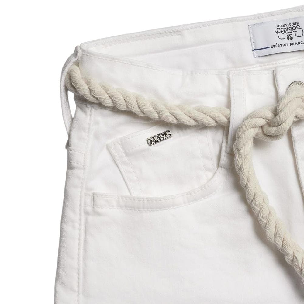 Short Blanc Fille Le Temps Des Cerises Tiko 3