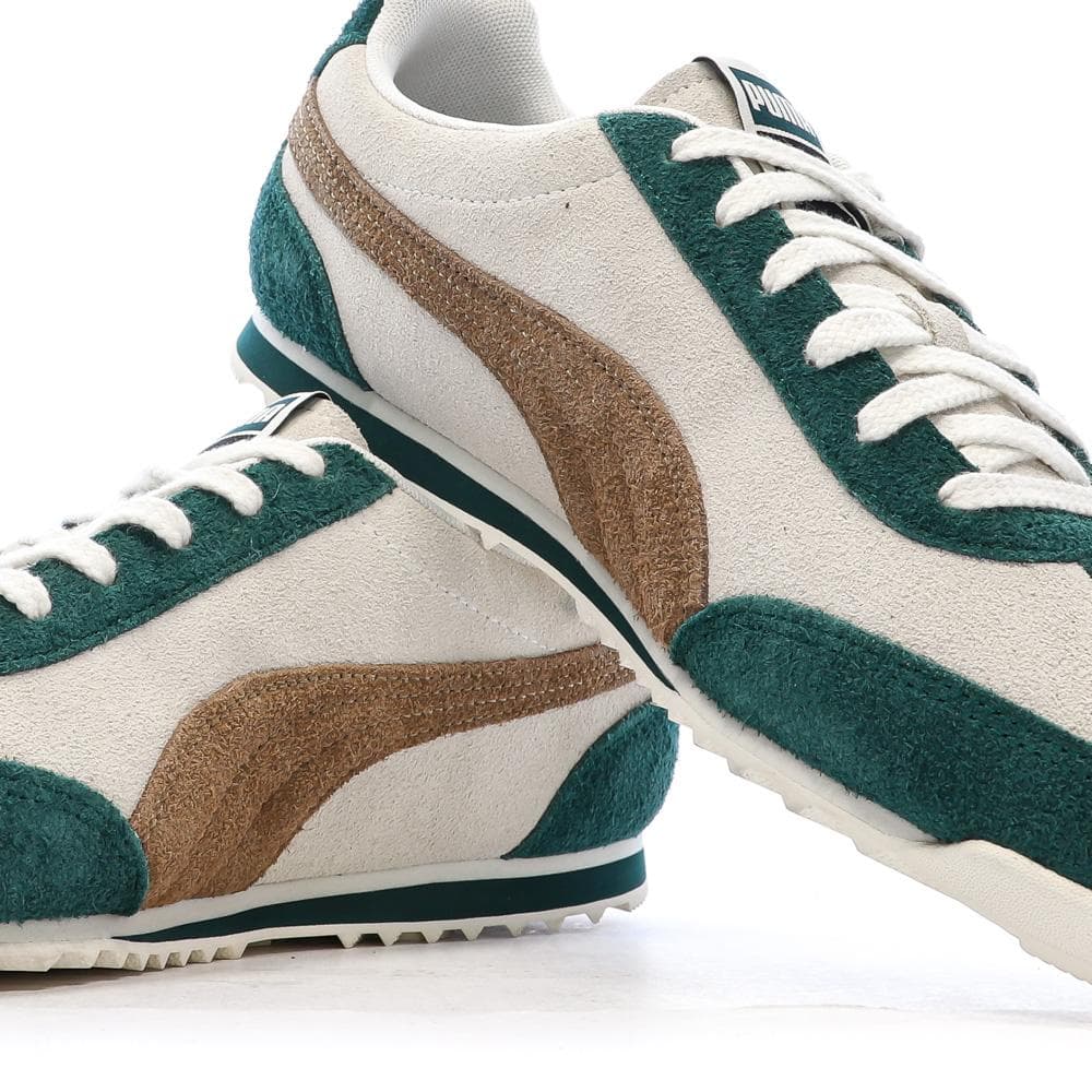 Baskets Vert/Beige Homme Puma Arizona Suede 7