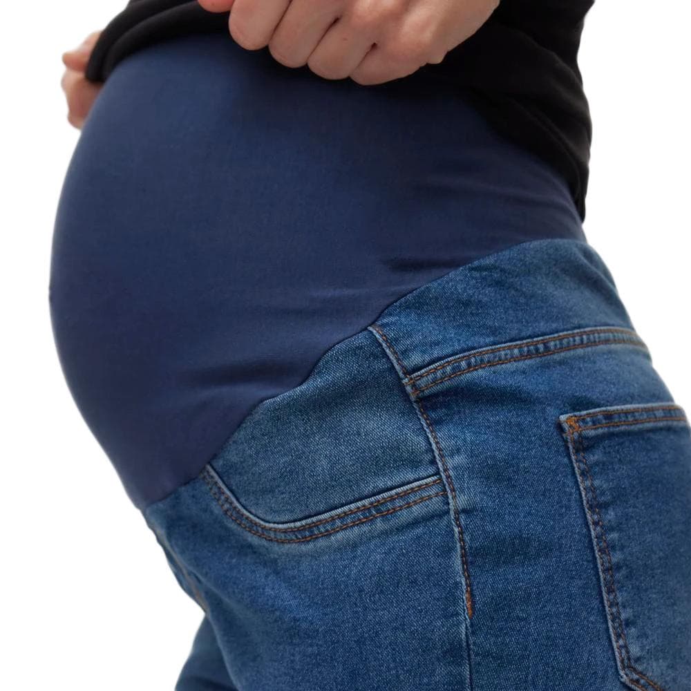 Jean de Grossesse Skinny Bleu Femme Mamalicious Mecho 3