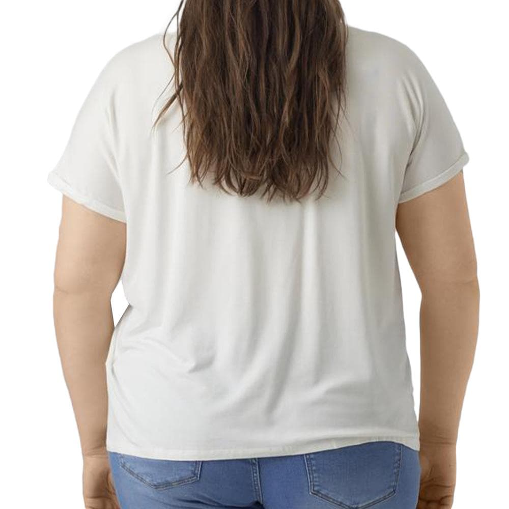T-shirt Blanc Femme Vero Moda Aya Curve 2