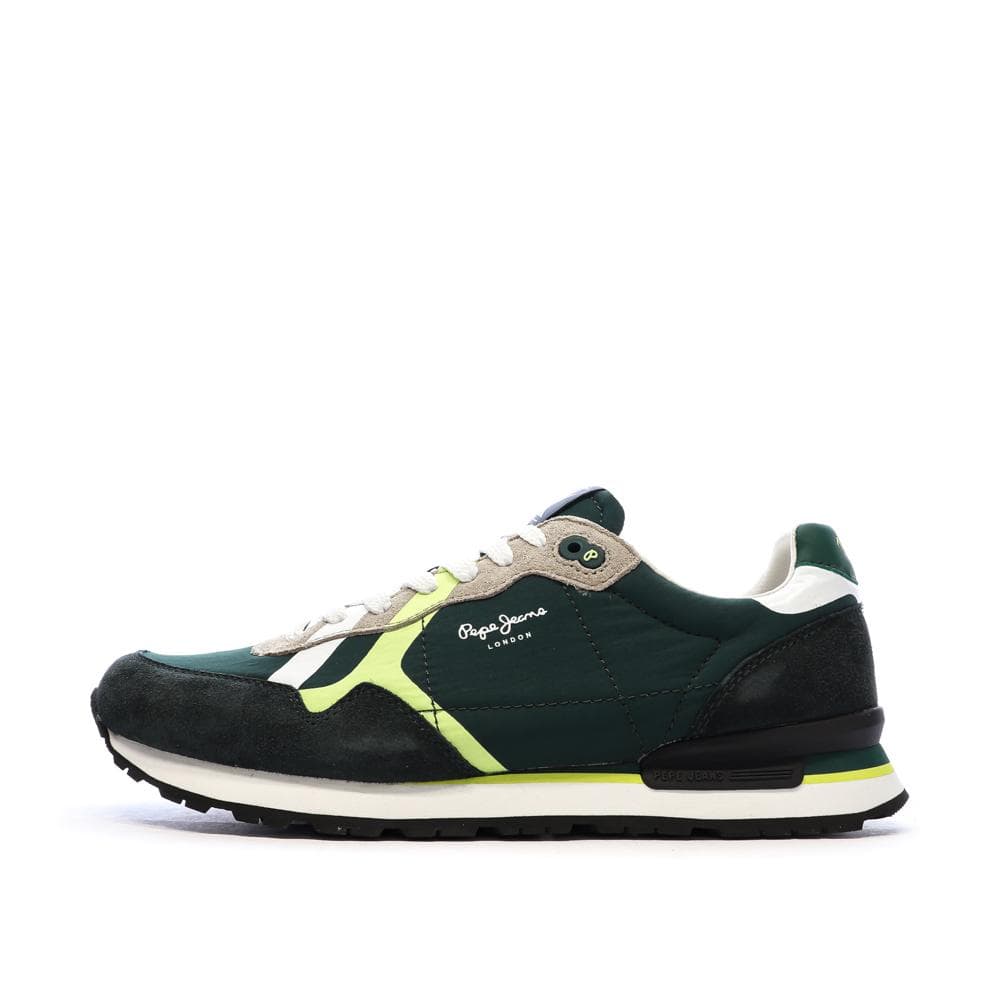Baskets Verte Homme Pepe Jeans Brit Road 1