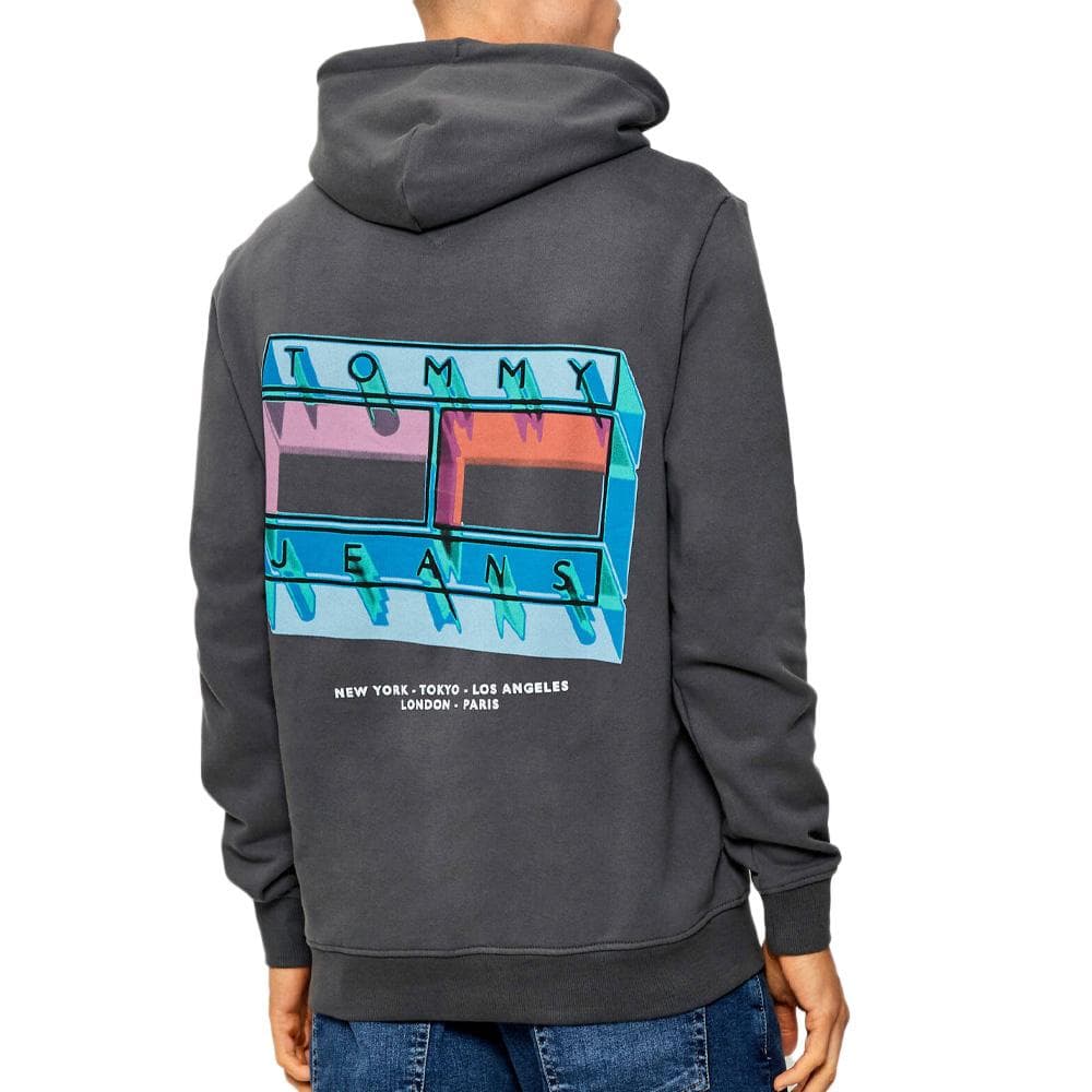 Sweat Gris Homme Tommy Hilfiger Tjm Flag 2