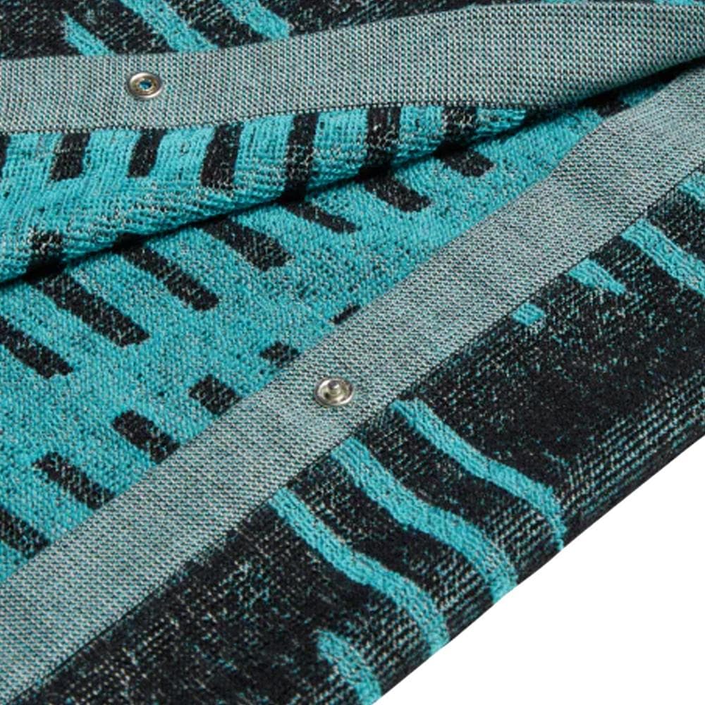 Serviette Turquoise/Noir Homme Adidas Wrap Towel 2