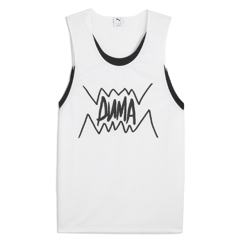 Débardeur de Basketball Blanc/Noir Homme Puma Jaws Core Tank 1