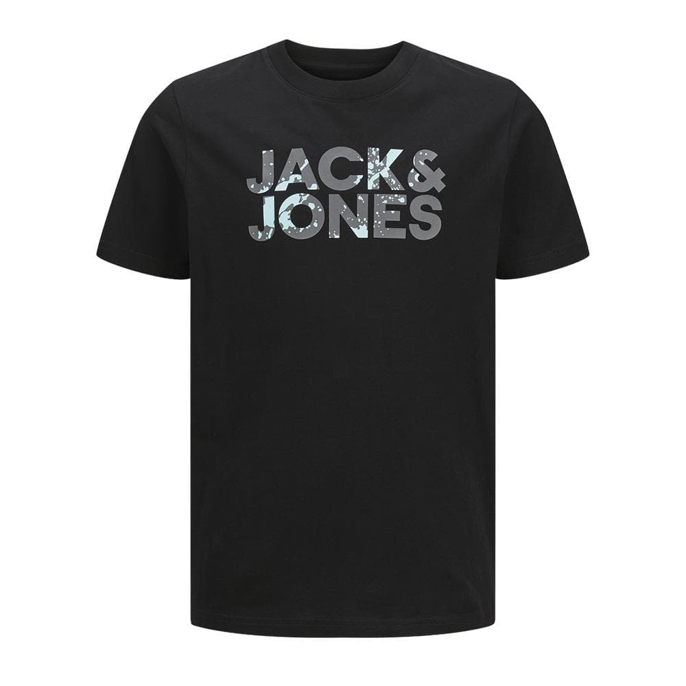 T-shirts Noir Garçon Jack & Jones Corp Splash 2