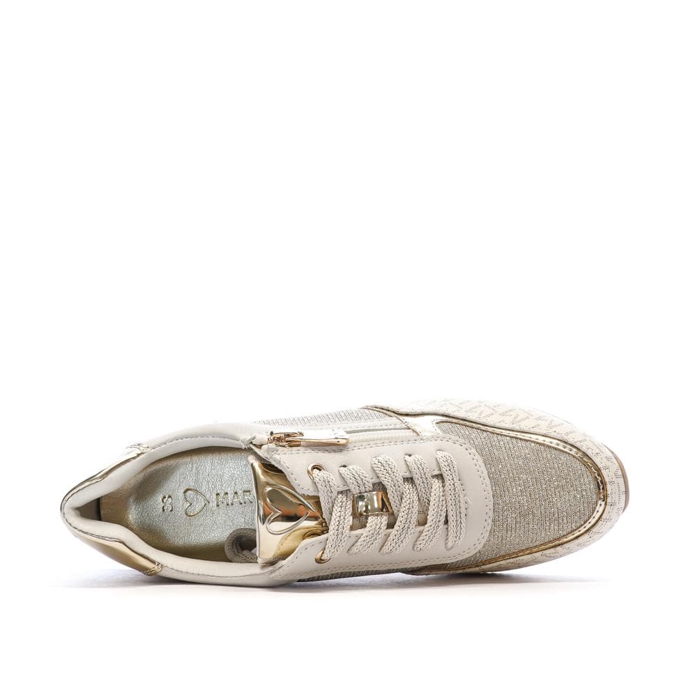 Baskets Doré Femme Marco Tozzi Cream Comb 4