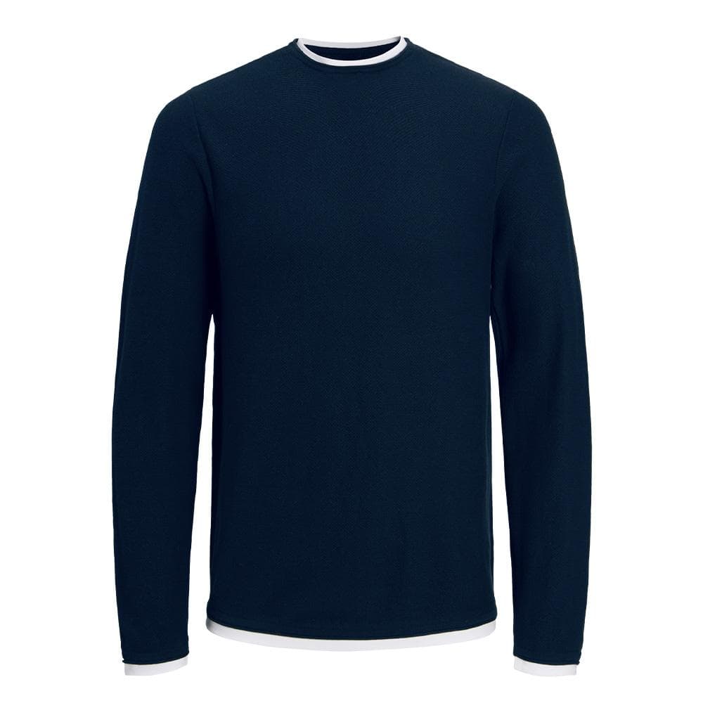 Pull Marine Garçon Jack & Jones Twinn Knit Neck 2