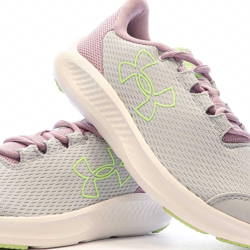 Chaussures de Running Gris/Rose Femme Under Armour Charged Pursuit 3 7