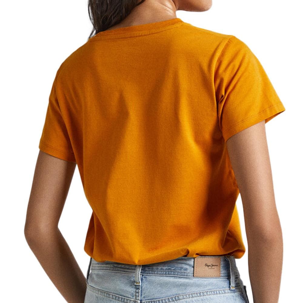 T-shirt Orange Femme Pepe jeans Wendys 2