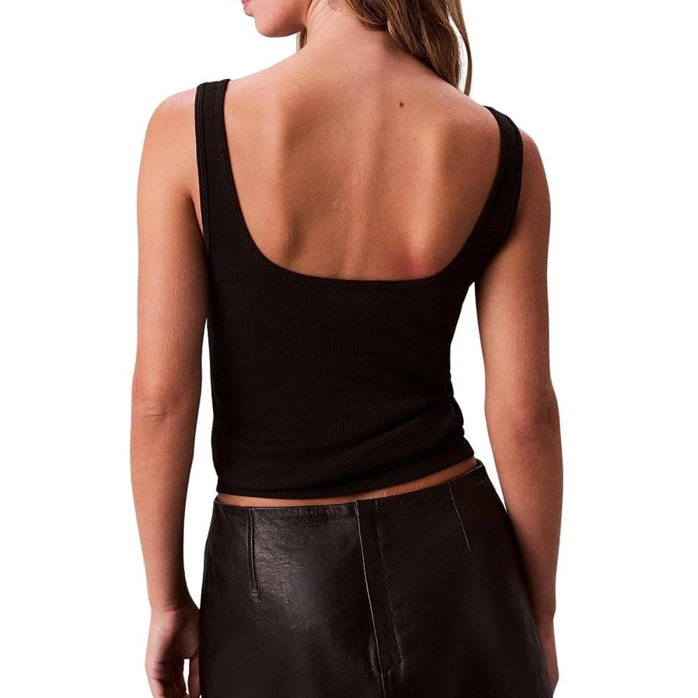 Débardeur Noir Femme Calvin Klein Jeans Monogram 2