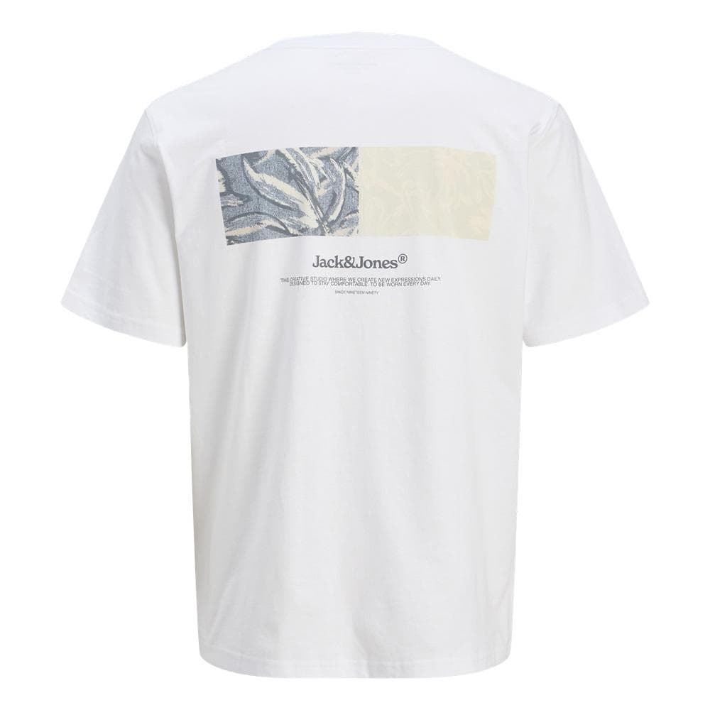 T-Shirt Blanc Homme Jack & Jones Back 4