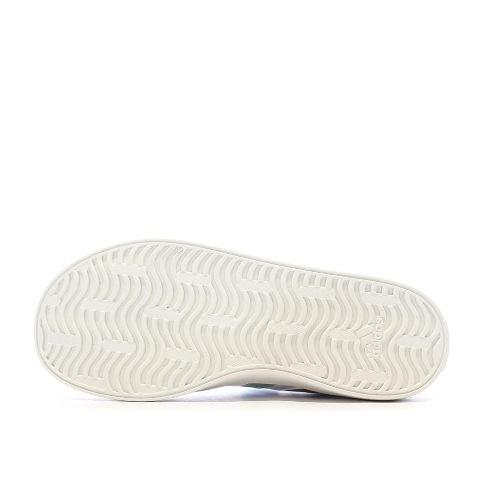 Baskets Blanches/Roses Fille Adidas Vl Court 5
