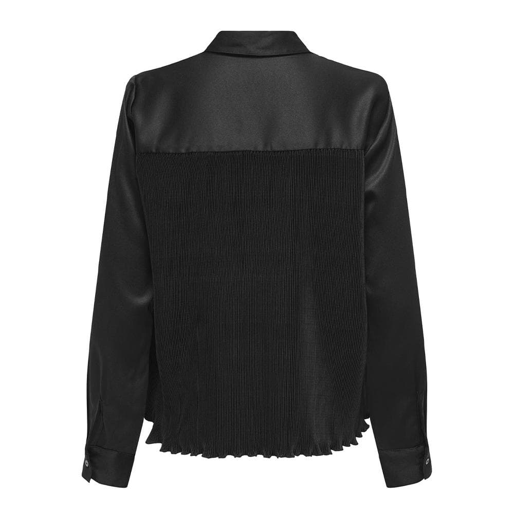 Chemisier Noir Femme Only Plisse 2