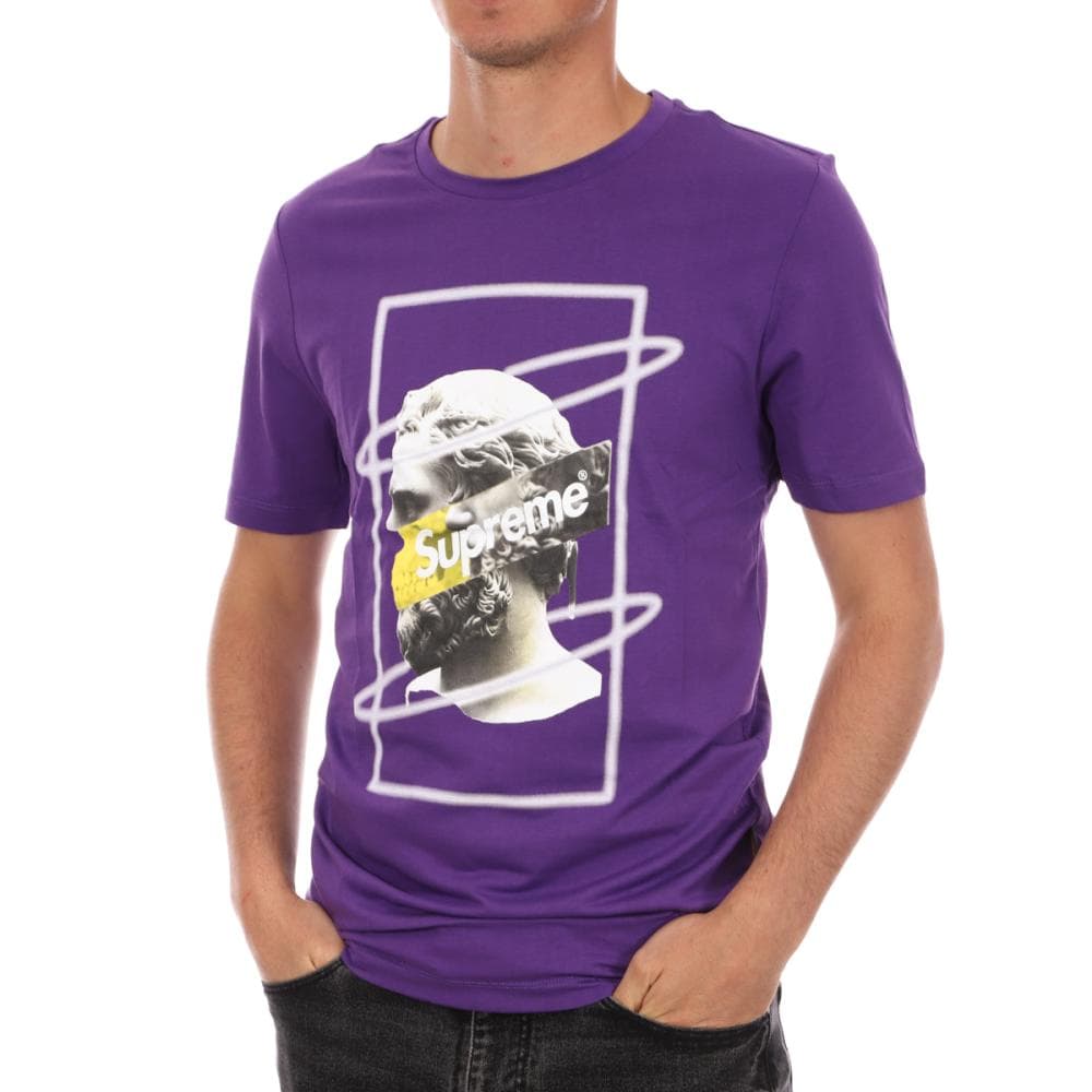 T-shirt Violet Homme Supreme Grip Greece 1