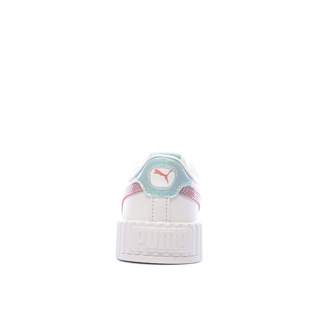 Baskets Blanches/Rose/Bleu Fille Puma Carina 3.0 3