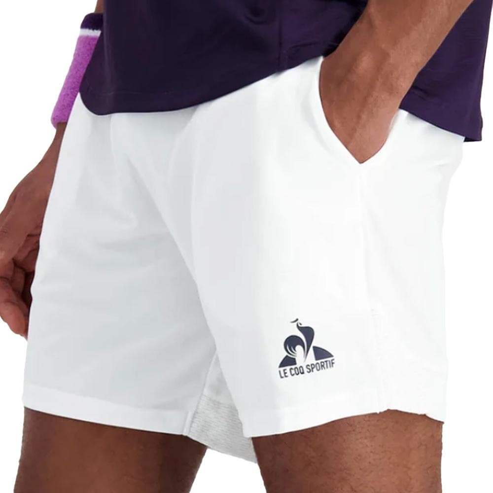 Short de Sport Blanc Homme Le Coq Sportif Tennis 1