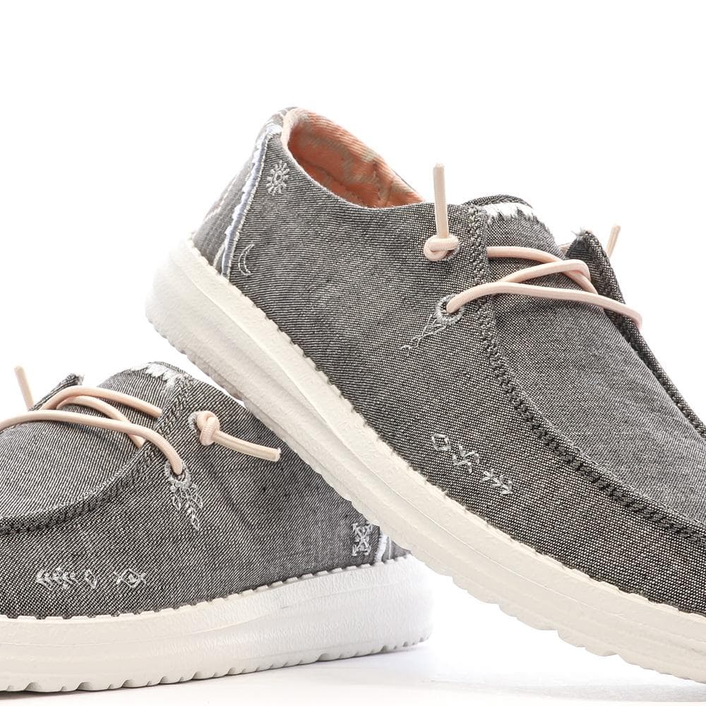 Chaussures Grises/Roses Femme Hey Dude Wendy Boho 7